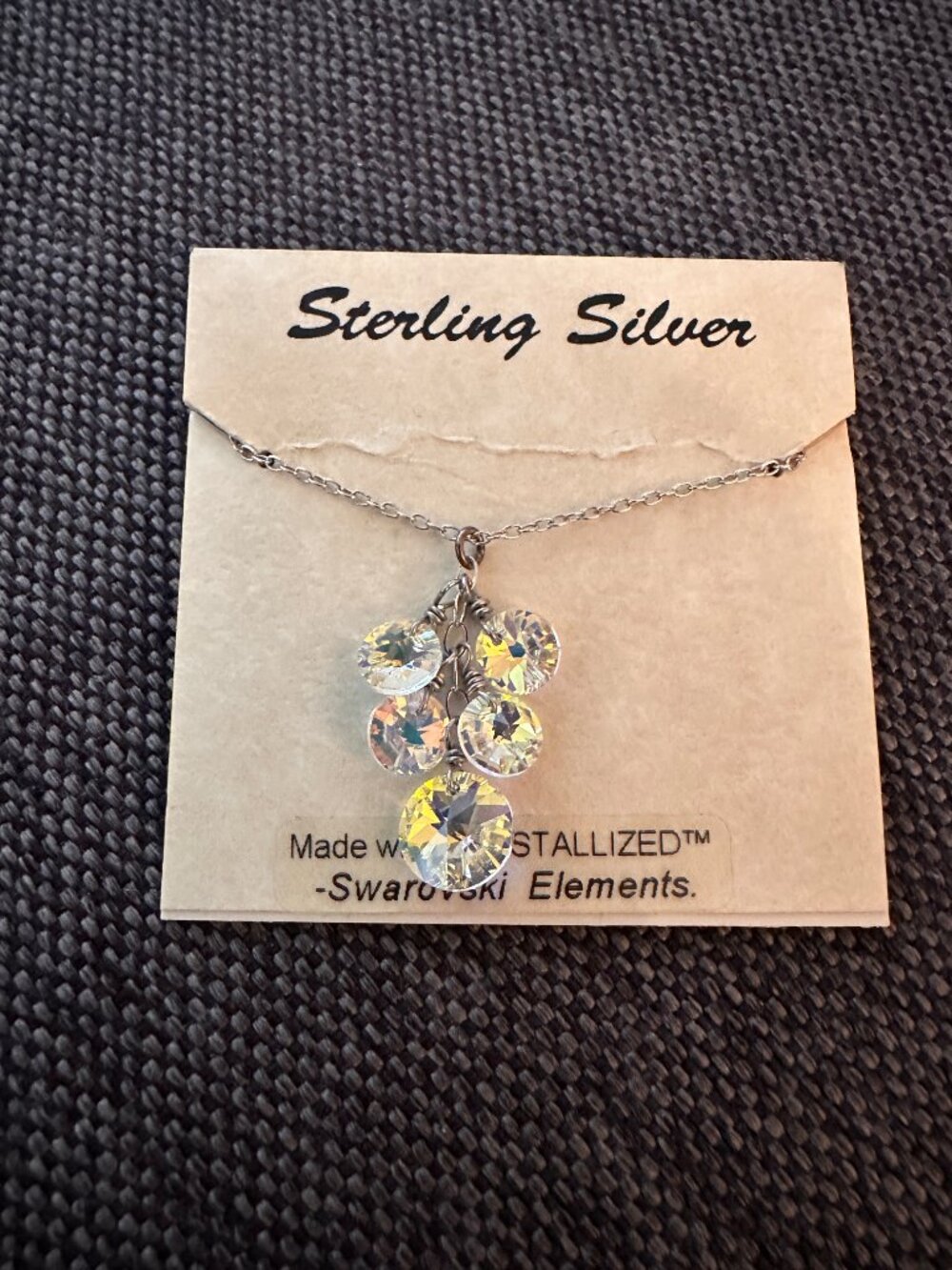 Swarovski Elements Sterling Silver Necklace